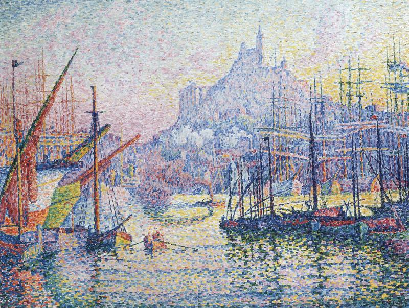 Paul Signac marseilles oil painting image